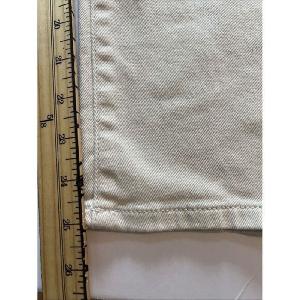 Lauren RL‎ Co Jeans Sz 14 Womens Straight Cropped Ivory Denim Casual Jeans - Picture 6 of 8